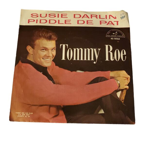 Tommy Roe Susie Darlin 45-10362 Vinyl 45 rpm Record Vtg ABC Paramount Records - Picture 1 of 7